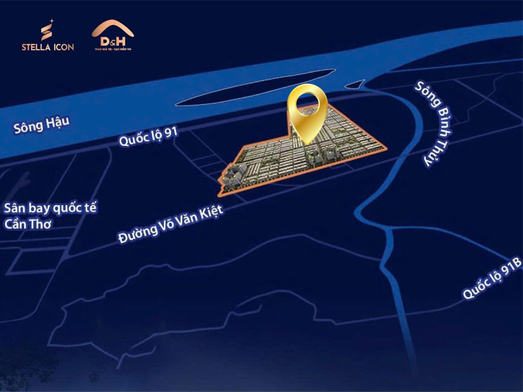 Stella Icon cách sân bay quốc tế Cần Thơ chỉ 3 phút